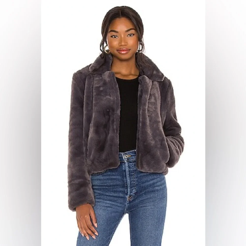 Faux Fur Moto Jacket Cosmic High